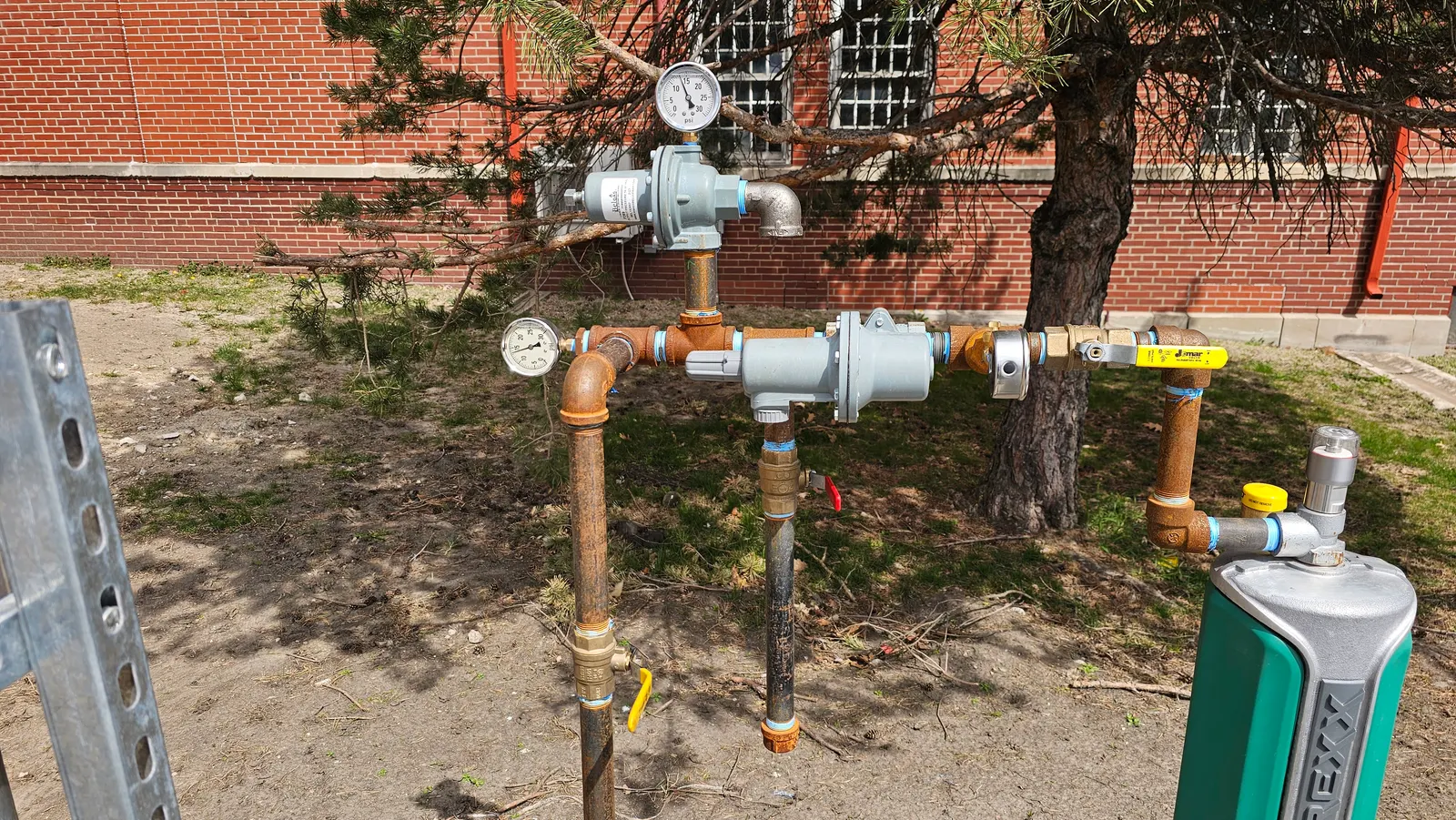 Propane vaporizer inspection on farm equipment